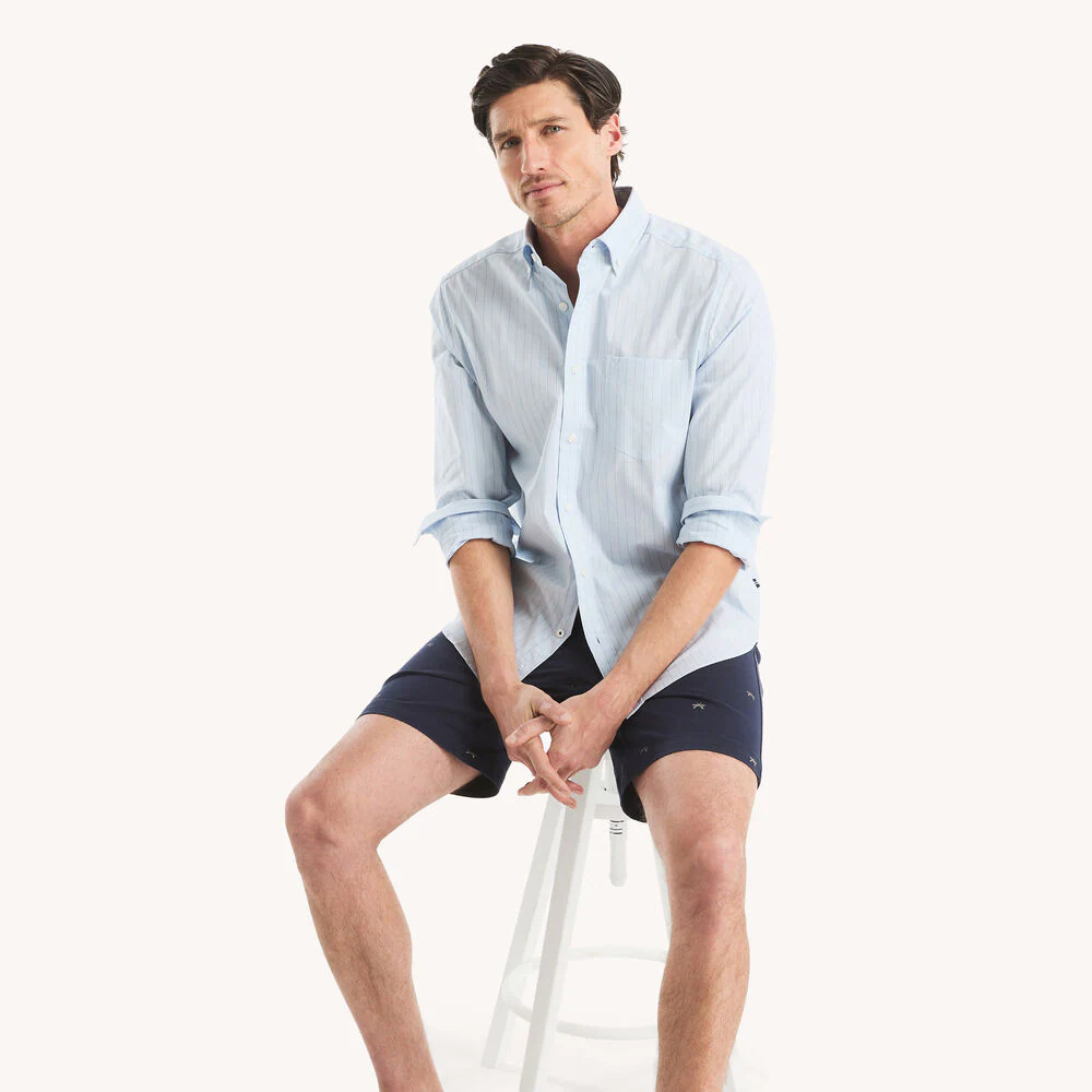 Classic Fit Wrinkle-Resistant Striped Shirt 3 Classic Fit Wrinkle-Resistant Striped Shirt