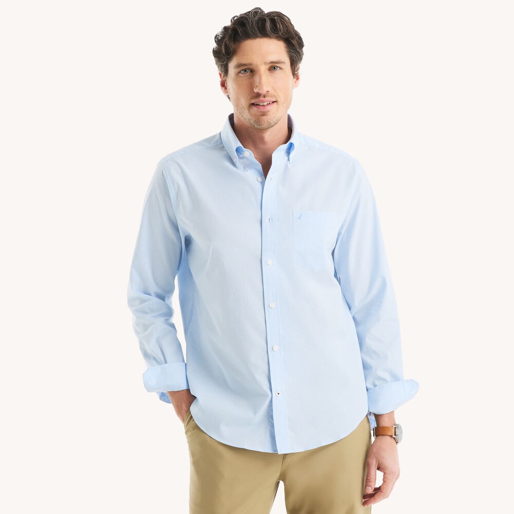 Classic Fit Wrinkle-Resistant Plaid Shirt