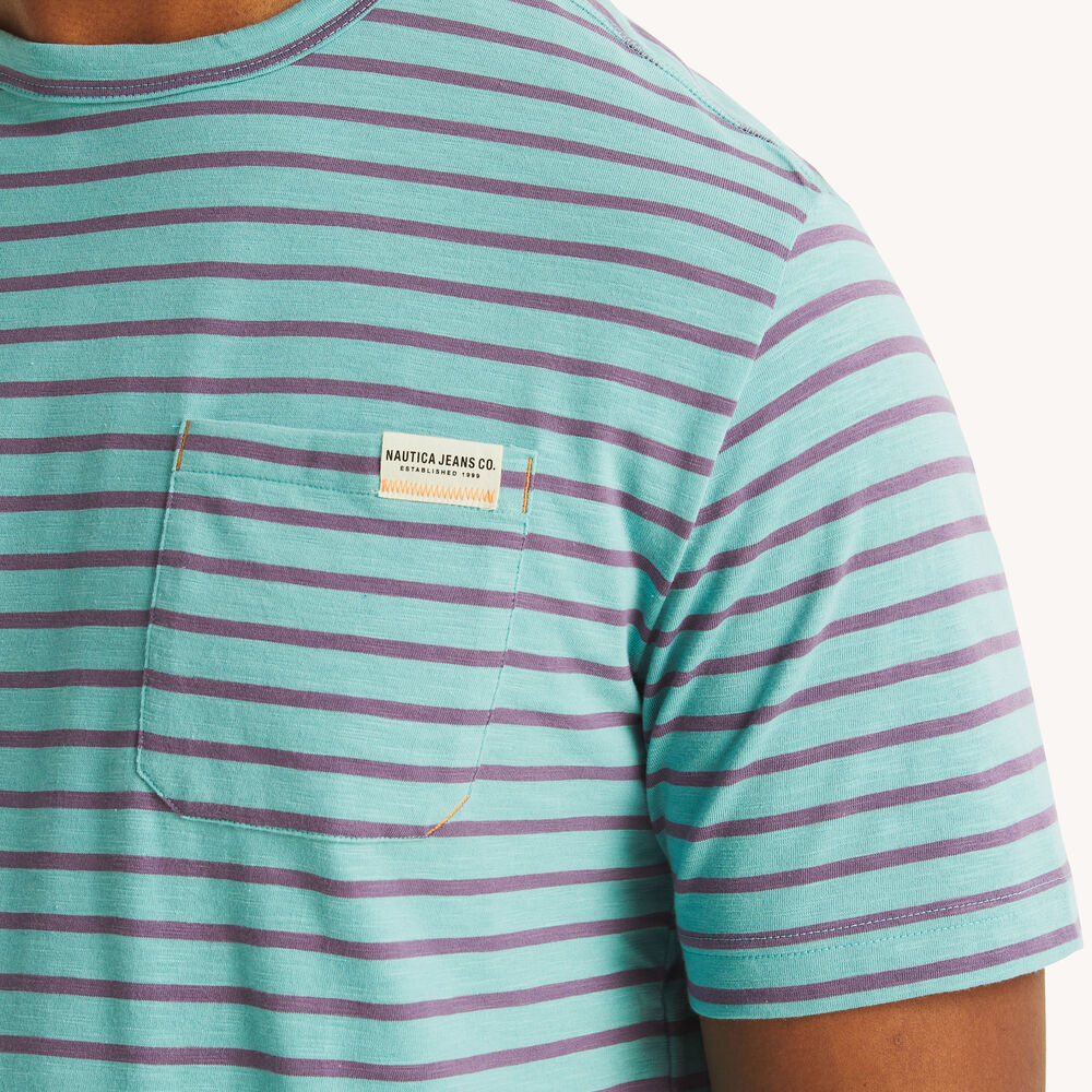 Nautica Jeans Co. Big & Tall Striped Crewneck T-Shirt 2 Nautica Jeans Co. Big & Tall Striped Crewneck T-Shirt