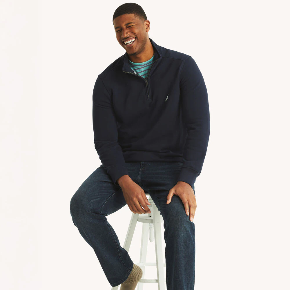 Big & Tall Quarter-Zip Fleece Sweatshirt 3 Big & Tall Quarter-Zip Fleece Sweatshirt