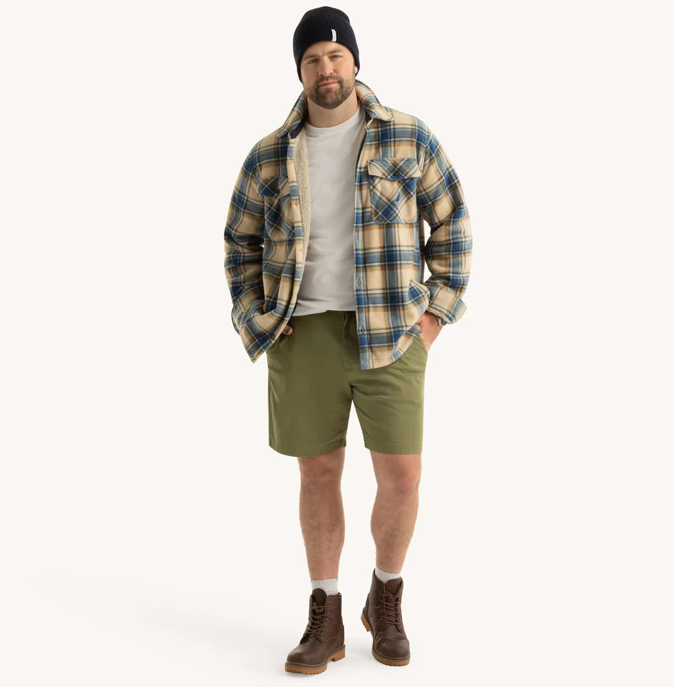 Big & Tall Plaid Faux Shearling Shirt 3 Big & Tall Plaid Faux Shearling Shirt