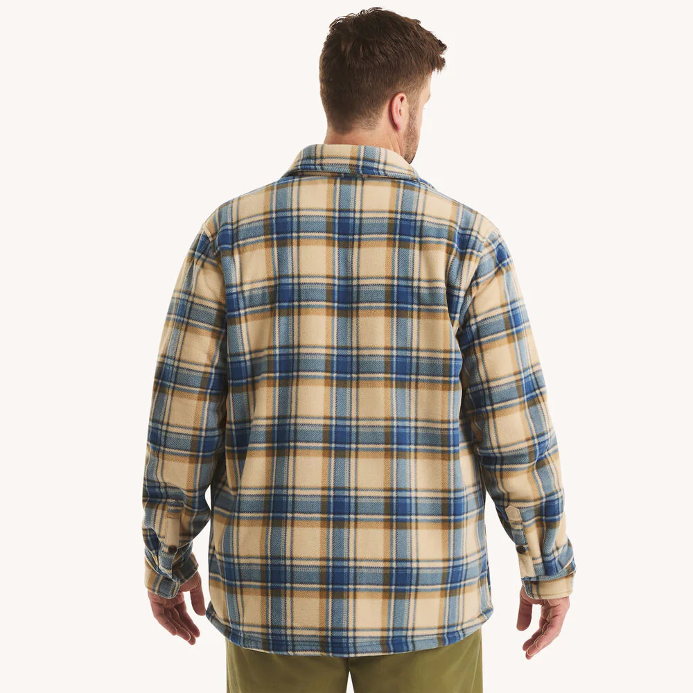 Big & Tall Plaid Faux Shearling Shirt 4 Big & Tall Plaid Faux Shearling Shirt